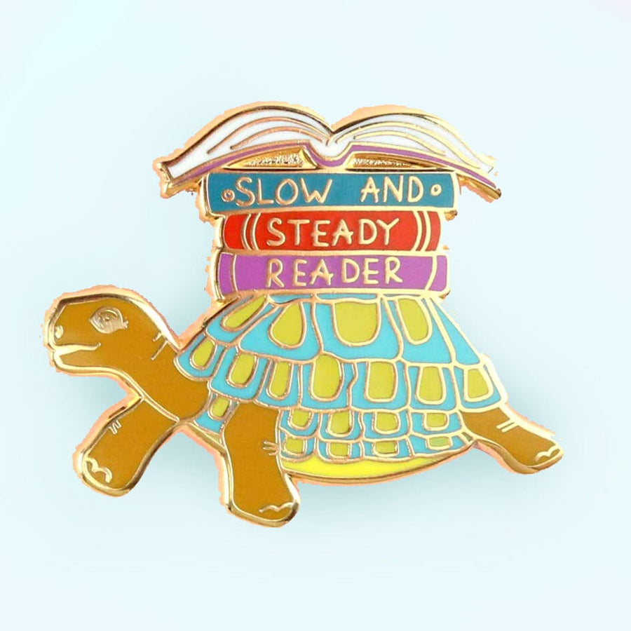 Slow And Steady Reader Lapel Pin