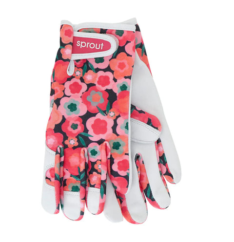 Sprout Goatskin Gardening Gloves | Midnight Blooms