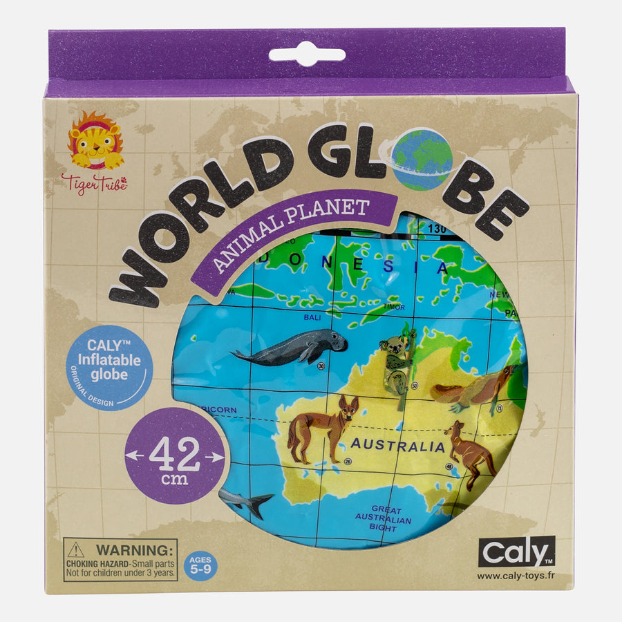 Animal Planet Inflatable World Globe - 42cm