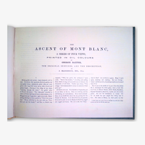 Narrative of an Ascent to the Summit of Mont Blanc, 21st September 1853 (Limited Facsimile Edition)
