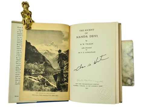 Ascent of Nanda Devi (First US Edition, signed by Charles Houston)