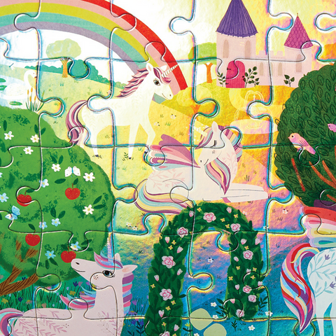 Sparkling Unicorn 60 pc Foil Puzzle