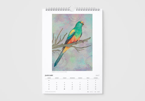 Vlad Stankovic Australian Parrots 2027 Wall Calendar