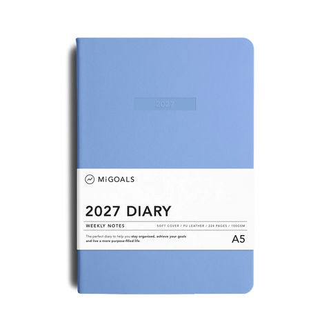 2027 Dusty Mauve Diary Weekly Notes A5