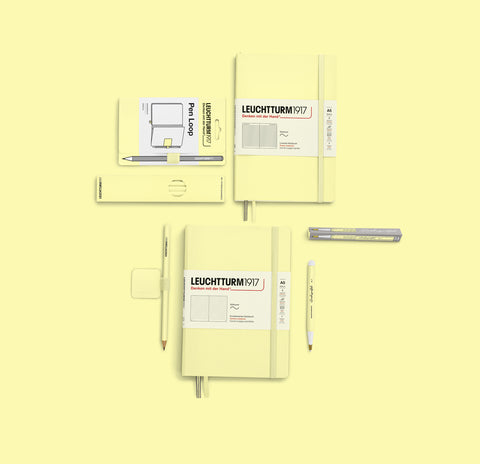 A5 Medium Ruled Vanilla Hard Cover Notebook