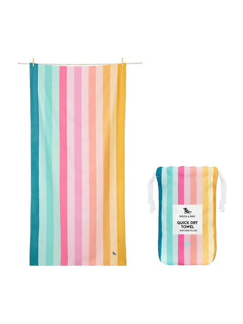 Coastal Candy Large Beach Towel
