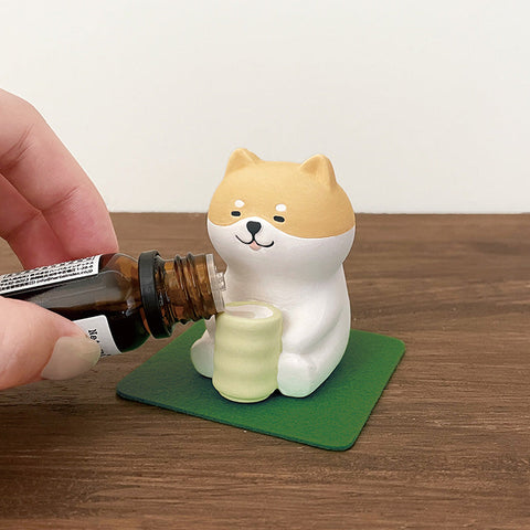 Shiba Dog Oil Diffuser - Concombre Aroma Teacup
