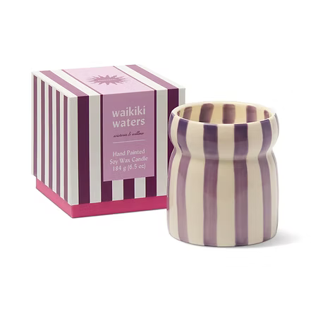 6.5oz Cabana Purple Candle - Waikiki Waters (Wisteria Willow)