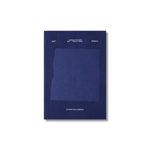 2027 Weekly Agenda Diary - Navy