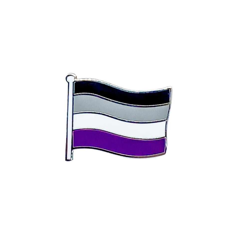 Asexual Flag Pride Pin from Red Parka Unique gifts and lifestyle