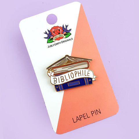 Bibliophile Lapel Pin