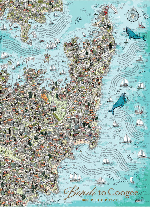 Bondi, Bronte and the South Head 1000pc puzzle