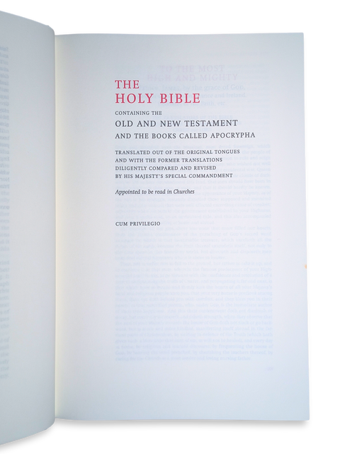 The Bible, with the Apocrypha: King James Version (Folio Society Limited Edition)