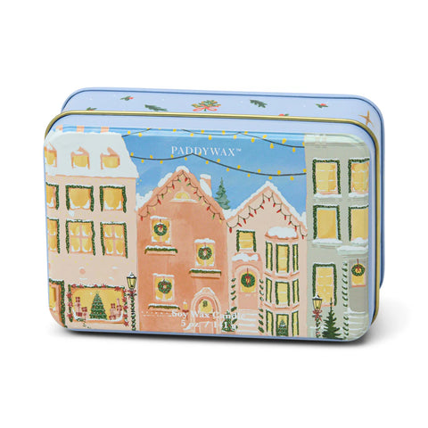 Christmas Village Printed Tin Candle | Gingerbread | 5oz