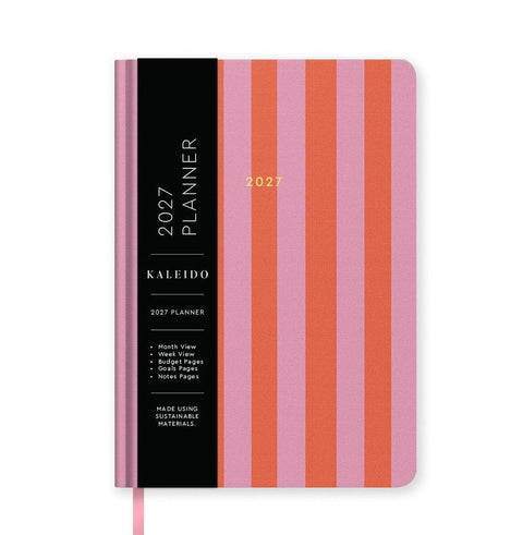 2027 Weekly Diary - Candy Stripe