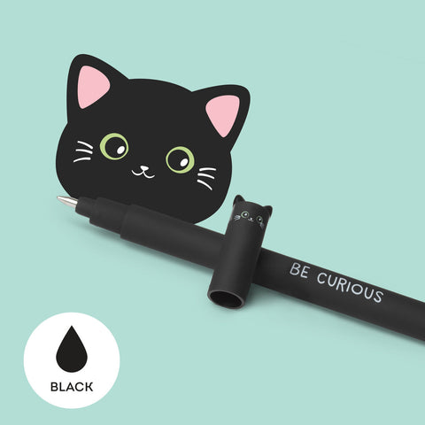 Cat Erasable Pen - Black Ink