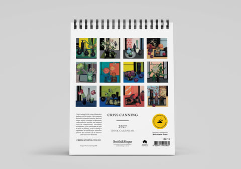 Criss Canning 2027 Desk Calendar