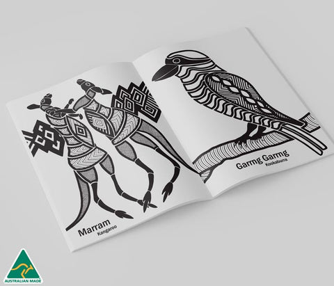 Dancing Wombat A4 Colouring Book