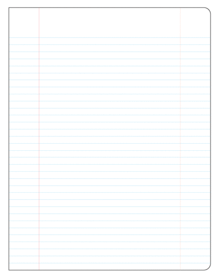 Octopie Large Ruled Notebook