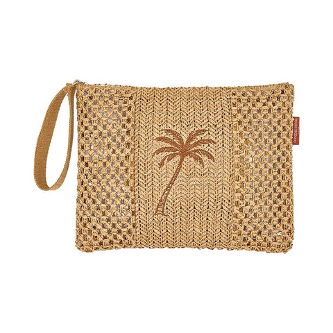 Crochet Palm Wet Pouch