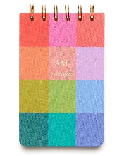 Rainbow Check Twin Wire Notepad