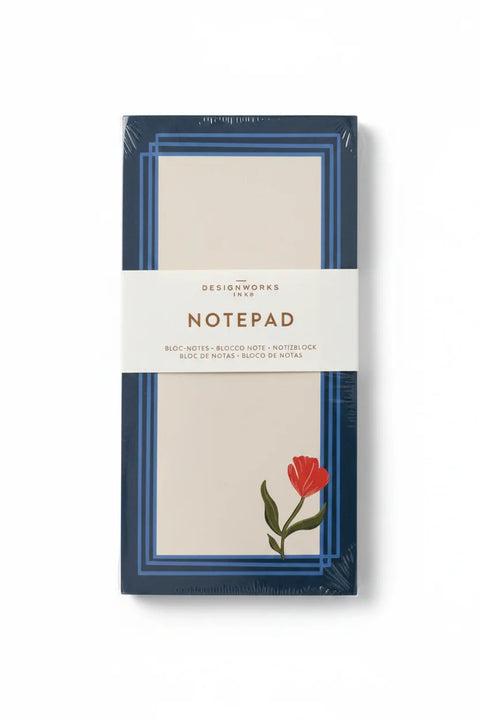 Floral List Pad - Poppy