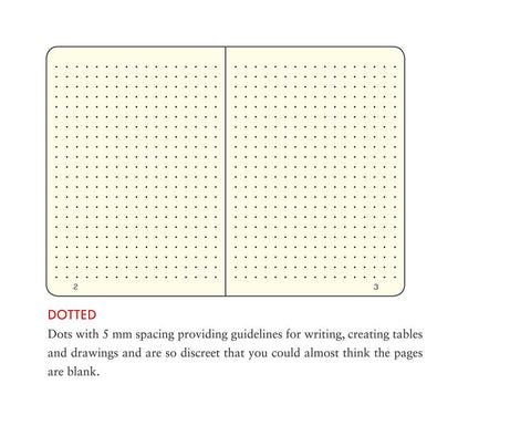 A5 Medium Dotted Light Grey Soft Cover Notebook