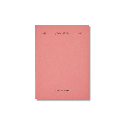 2027 Daily Ruled Diary - Pink