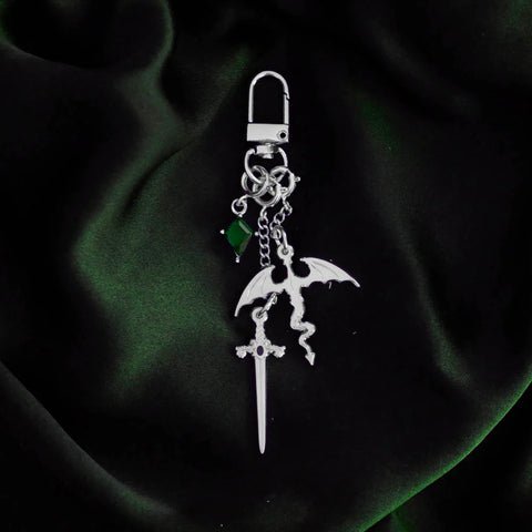 Dragon Rider Charmlet - Silver