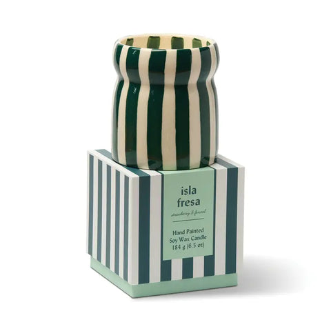 6.5oz Cabana Teal Candle - Isla Fresa (Strawberry Fennel)