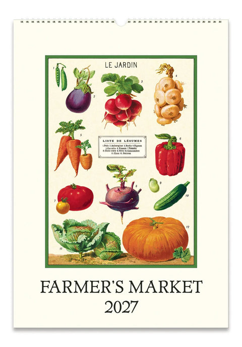 2027 Farmers Market Wall Calendar