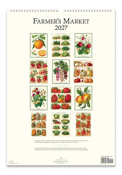 2027 Farmers Market Wall Calendar
