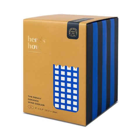 Penny Ceramic Wine Cooler - Cobalt