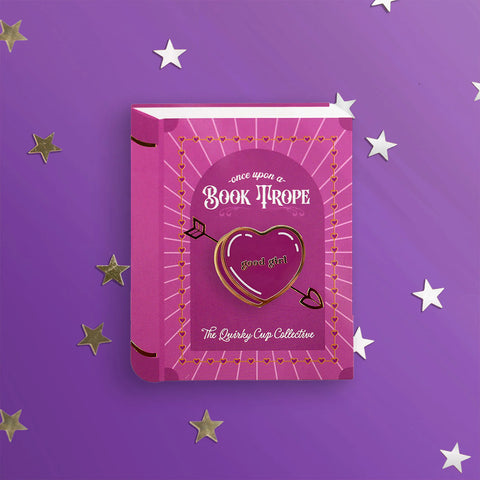 Good Girl Pin Dark Pink Candy Heart