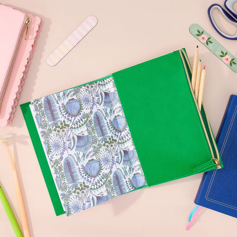 Green Journal with Zip