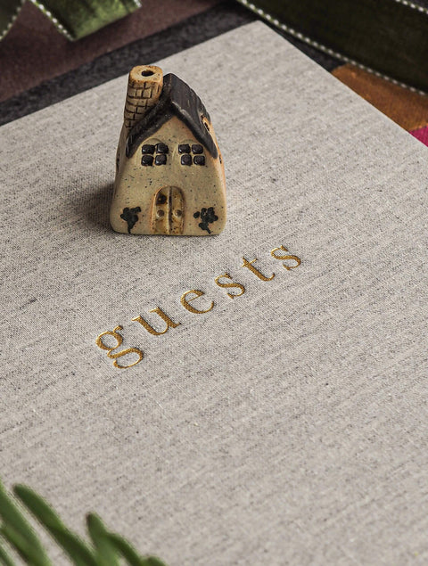 Grey Guest Book