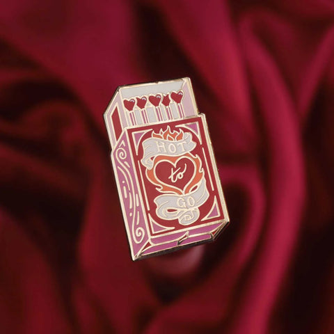 Hot To Go Matchbox Enamel Pin – Harry Hartog Bookseller