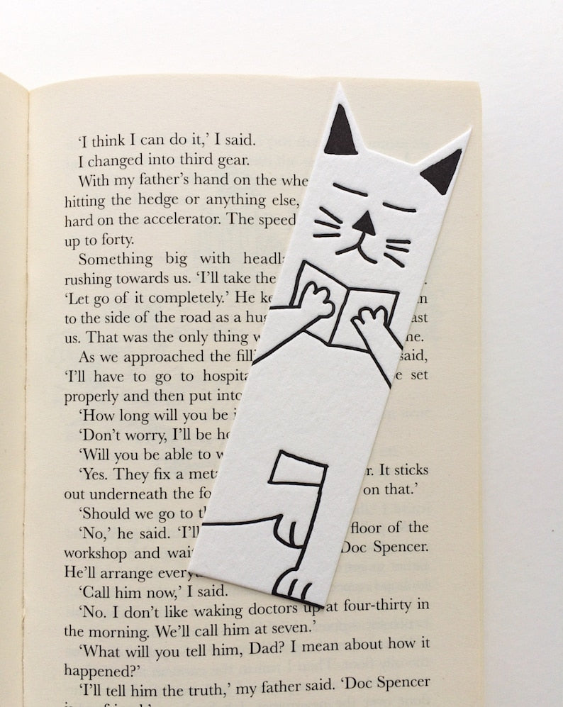 Cat Bookmark from Little Paper House Press Unique gifts and lifestyle