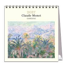 Monets Gardens Desk Calendar 2027