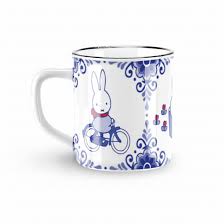 Retro Miffy Ceramic Mug Souvenir | Blue