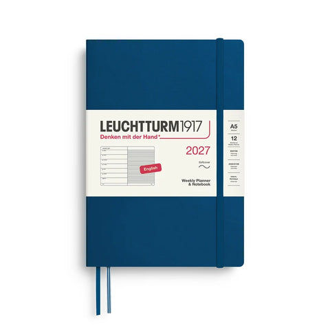 2027 Indigo Weekly Planner & Notebook | A5 Softcover