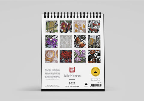 Julie Hickson 2027 Desk Calendar