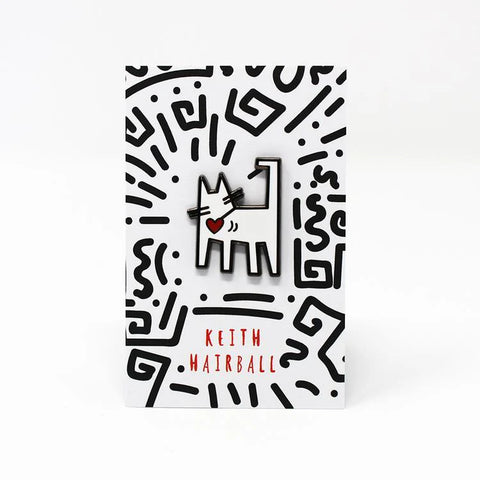 Keith Hairball Enamel Pin