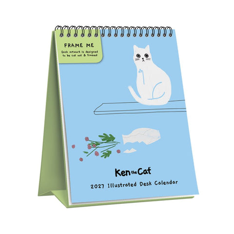 2027 Ken The Cat Desk Calendar