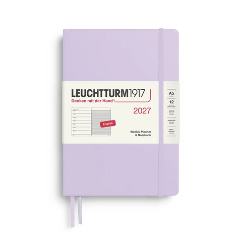 2027 Lilac Weekly Planner & Notebook | A5 Hardcover