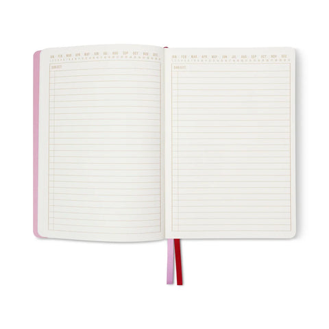 Softcover Journal - Cherry Peach Marbling