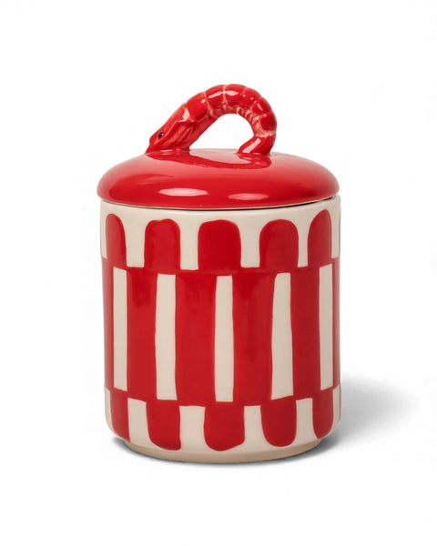 Seaview Stoneware Prawn Cannister
