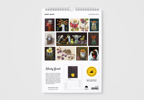 Minky Grant 2027 Wall Calendar