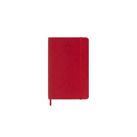 2027 Weekly Diary Soft Cover Pocket Scarlet Red