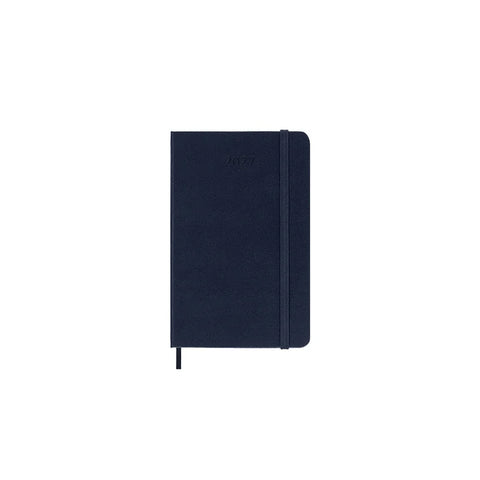2027 Weekly Notebook Diary Hard Cover Pocket Sapphire Blue